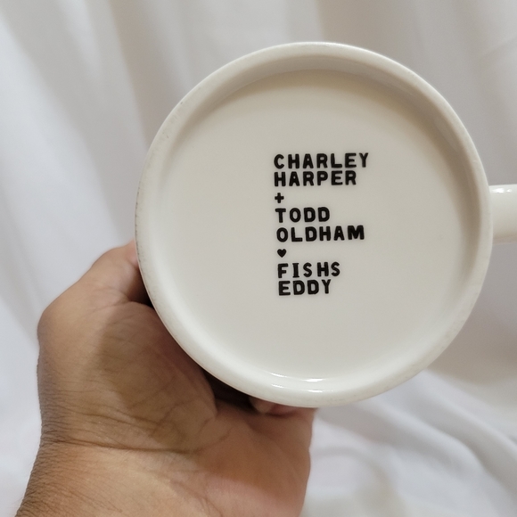 Charley Harper Todd Oldham Fish’s Eddy Ceramic Coffee Mug Bunting Bird - Picture 4 of 4